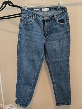 Bershka Blue Denim Mom Jeans